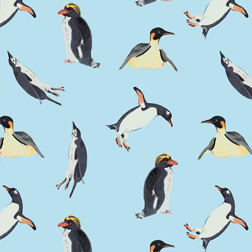 Antarctic Penguins Repeat Pattern