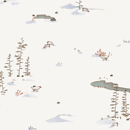 Muster mit Tundra Schneelandschaft