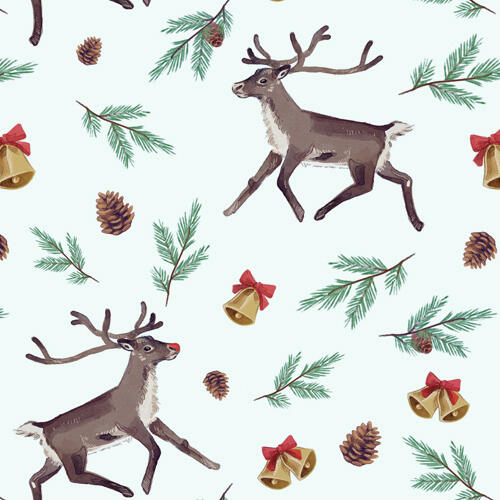 Weihnachtliches Rentier Muster