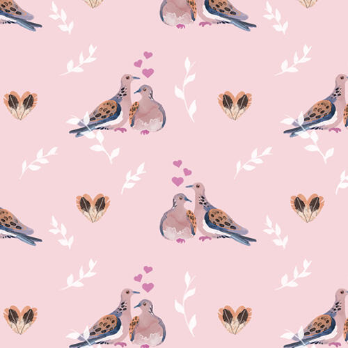 Turtle Dove Repeat Pattern